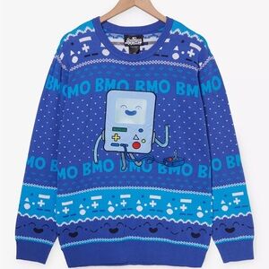 Unisex Adventure‎ Time BMO Lenticular Holiday Sweater - BoxLunch Exclusive